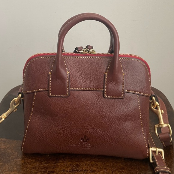 ✨HP🎉Dooney & Bourke Florentine Cameron Crossbody Satchel, Chestnut - Picture 6 of 16